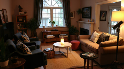 guest-ready home, home entertaining, cozy living room hosting setup