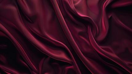 Obraz premium Elegant Maroon Fabric Close-Up for Luxury Ads