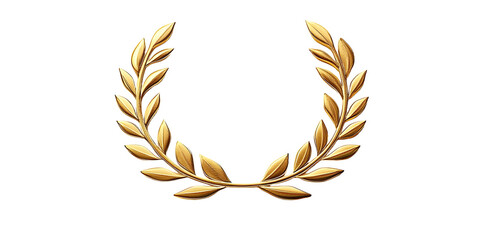 On-pure-white-background,Golden-laurel-wreath-isolated-on-white-background.-Trophy,-award,-champion-concept，png
