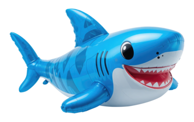 Blue Shark 3d Inflatable Illustration Balloons Summer Accessory Animal.