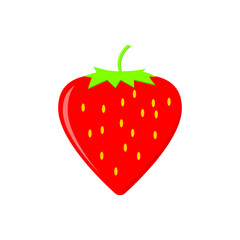 strawberry. fruit theme. vector illustration