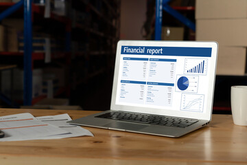 Business data dashboard provide business intelligence analytic for marketing strategy planning snugly with big data set to analyze customer demands and foreseeing business future