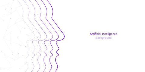 Artificial technology communication technology concept