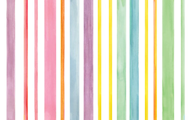 hand drawn watercolor stripes pattern.  colorful. wallpaper ,  spring and summer stripes unique stripes, decor items 
