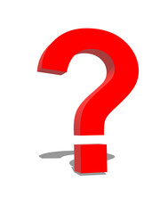 red question mark