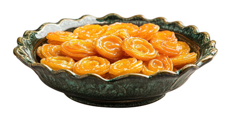 PNG A dish indian dessert jalebi bowl traditional produce.
