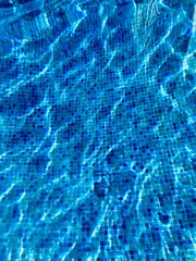 Transparent swimming pool water surface, pool water background
