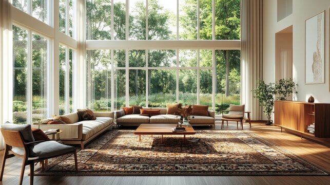 Enhancing comfort in a spacious open-concept living room modern home interior design guide cozy ambiance inviting space