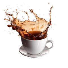 cup of coffee with splash