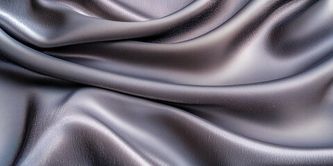 Fototapeta premium Luxurious smooth black fabric draped elegantly for decorative purposes and textile design inspiration