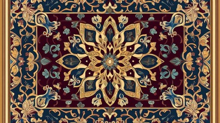 Crafting intricate islamic patterns art studio visual artwork creative space close-up ornate islamic design