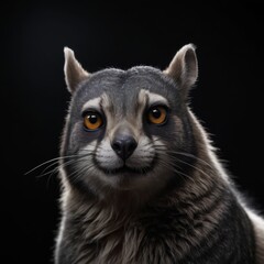 Fototapeta premium animal on black background