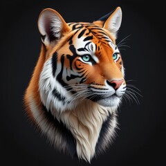 Fototapeta premium animal on black background