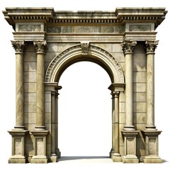 Fototapeta premium Triumphal Arch of Constantine in Rome with historic stone architecture and statues
