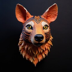 animal on black background