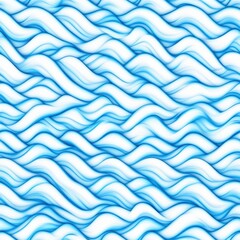 Fototapeta premium Seamless Flow: A mesmerizing pattern of flowing blue lines, evoking a sense of fluidity and movement.
