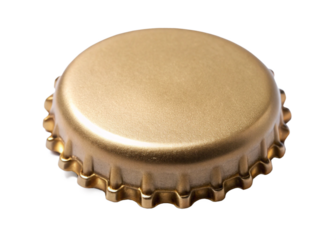 Sepia  bottle cap on white background