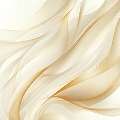 Obraz premium Abstract flowing beige and white fabric waves.