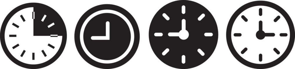 Time icons set. Clock icon. Vector