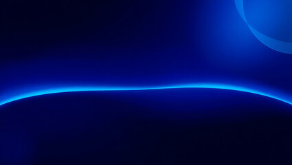 Abstract Blue Light Motion: Futuristic Neon Gradient Design with Smooth Digital Waves
