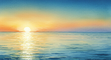 Serene Ocean at Sunrise for Relaxation and Inspirational Designs