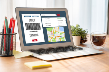 Delivery tracking system for e-commerce and modish online business to timely goods transportation...