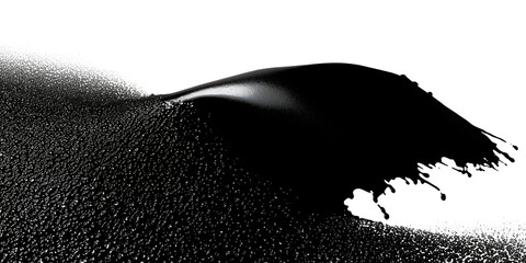 PNG Paint brush stroke texture splash black.