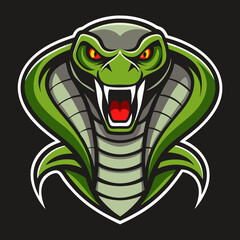 Obraz premium Simple Cobra Snake Logo Design Collections