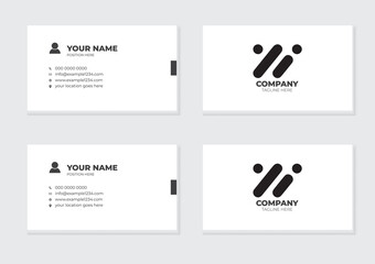 White Minimal Business Card Mockup