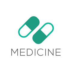 Pill icons. solid style vector.