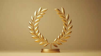 Golden Laurel Wreath: A Symbol of Victory and Achievement - Award, Triumph, Excellence