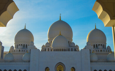 Sheikh Zayed Grand Mosque in Abu Dhabi UAE