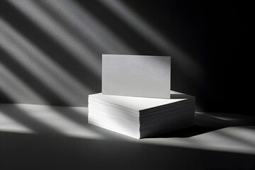 High-Quality Blank Business Card Mockup for Digital Marketing, Printing, and Logo Presentations