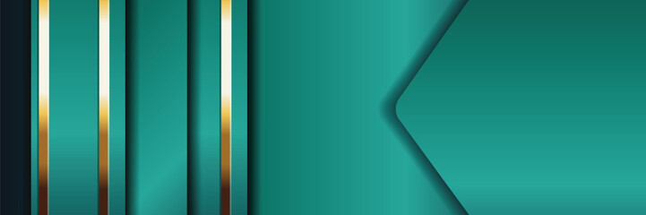 Teal gold stripes abstract background design (1)