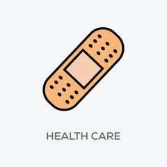 Medical Icons, Ideal for Healthcare and Hospital Themes - Flat Vector Illustration