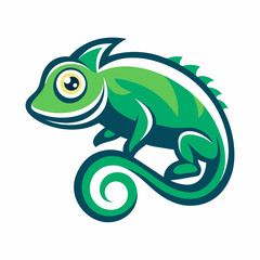 Simple Chameleon Logo Design Collections