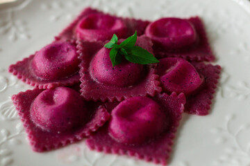 Ravioli de pitaya