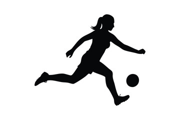 Soccer Silhouette Capturing the Perfect Kick