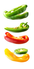 red and green chili peppers