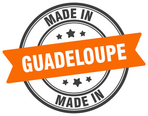Fototapeta premium Made in Guadeloupe round sign. Made in Guadeloupe stamp.