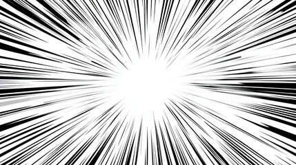 Abstract radial lines burst background.