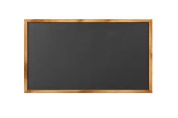 School Blackboard on transparent Background – Classic Education Tool for Teaching, Writing, and Learning in a Classroom Setting, Educational Materials, School, and Classroom Resources. Png cut out.