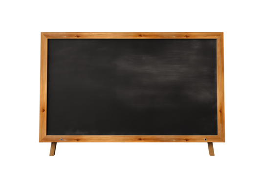 School Blackboard on transparent Background – Classic Education Tool for Teaching, Writing, and Learning in a Classroom Setting, Educational Materials, School, and Classroom Resources. Png cut out.