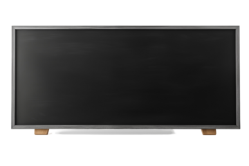 School Blackboard on transparent Background – Classic Education Tool for Teaching, Writing, and Learning in a Classroom Setting, Educational Materials, School, and Classroom Resources. Png cut out.