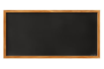 School Blackboard on transparent Background – Classic Education Tool for Teaching, Writing, and Learning in a Classroom Setting, Educational Materials, School, and Classroom Resources. Png cut out.