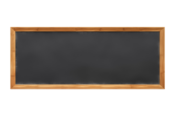 School Blackboard on transparent Background – Classic Education Tool for Teaching, Writing, and Learning in a Classroom Setting, Educational Materials, School, and Classroom Resources. Png cut out.