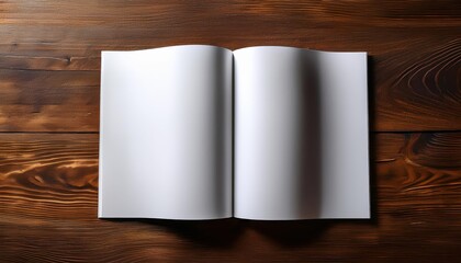 Elegant Brochure Showcased against Rustic Background Vintage Design Elements Contrasting with Natural Textures on Antique Wood Table, Evoking a Sophisticated and Inviting Atmosphere.