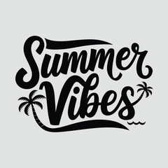 Summer Vibes, typography design