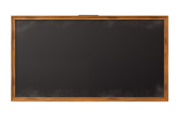 School Blackboard on transparent Background – Classic Education Tool for Teaching, Writing, and Learning in a Classroom Setting, Educational Materials, School, and Classroom Resources. Png cut out.