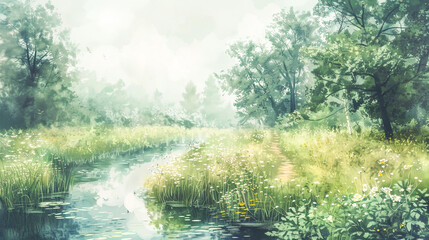 Watercolor Background Image
